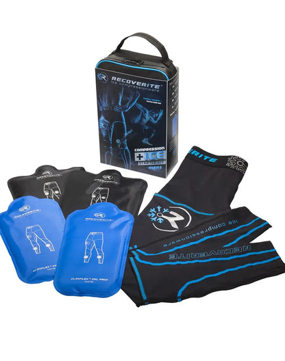 Ice Compression Recovery Kit - Black/Blue Après Vélo