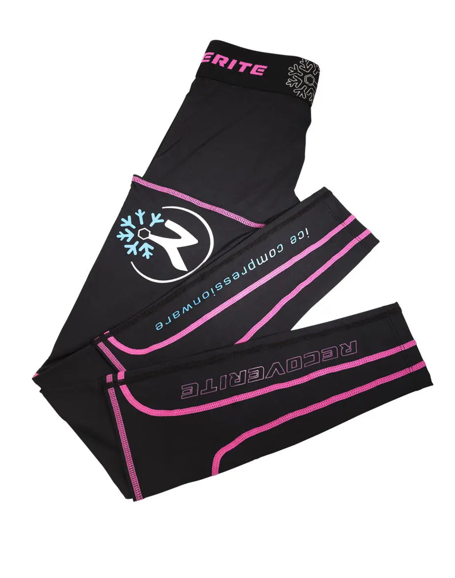 Ice Compression Recovery Kit - Black/Pink Après Vélo