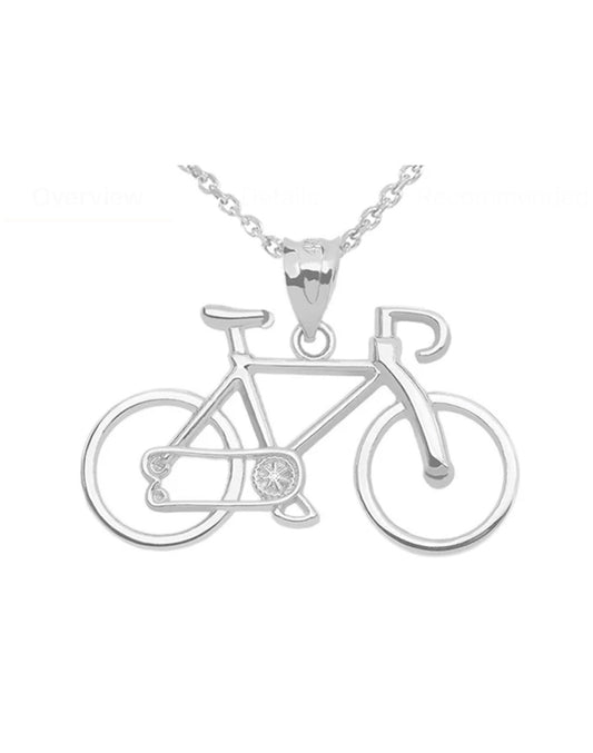 Bicycle Necklace with Pendant