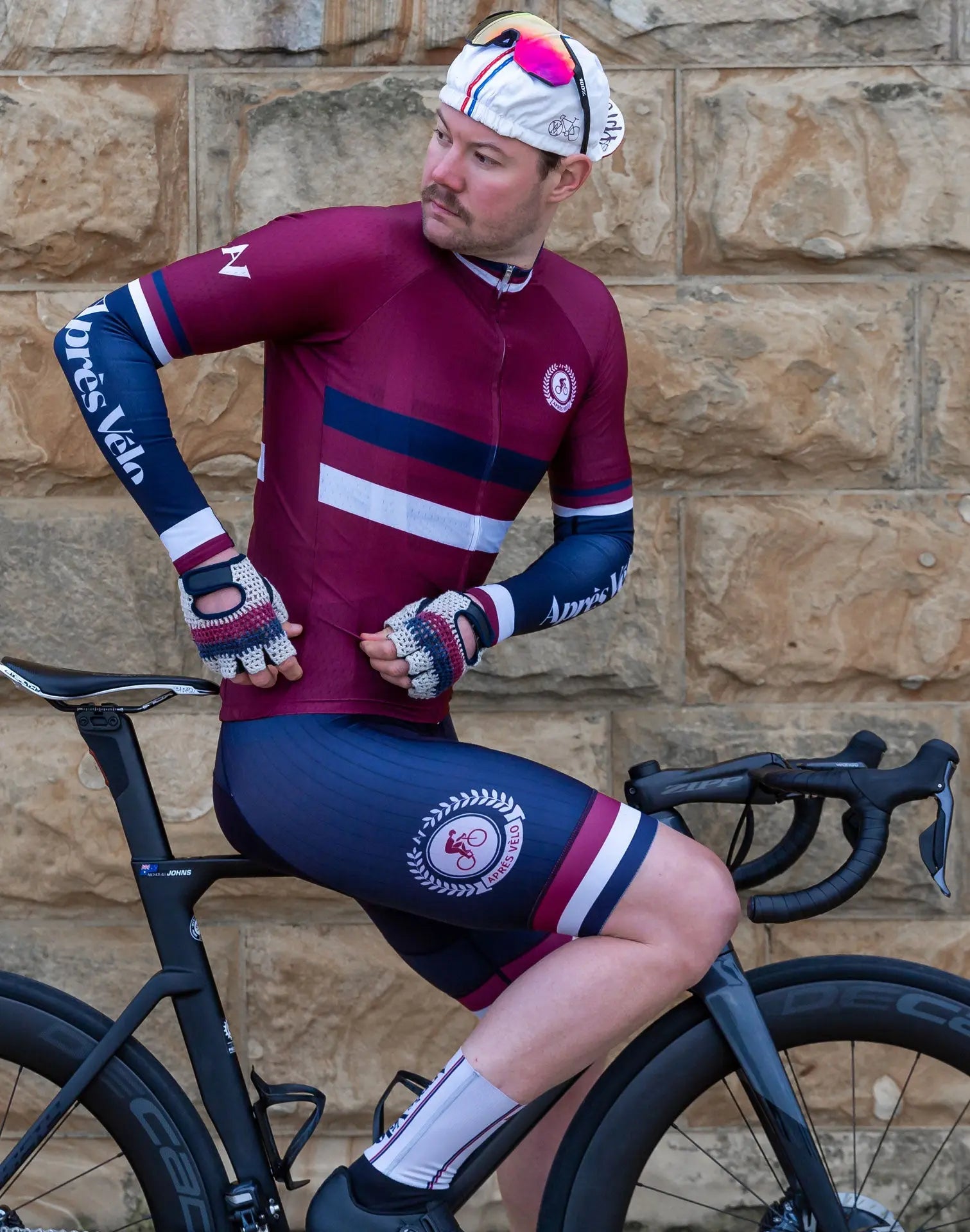 Les Héritage Bordeaux Cycling Jersey - Après Vélo